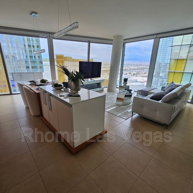 Sky-High Living at CityCenter – Furnished Corner Suite with Breathtaking Strip & Mountain Views property image